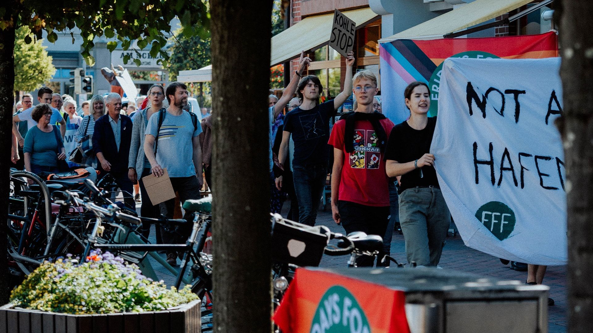 Ein Foto vom Klimastreik
